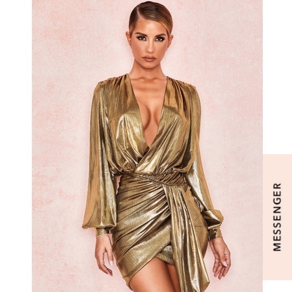 House of CB metallic dress